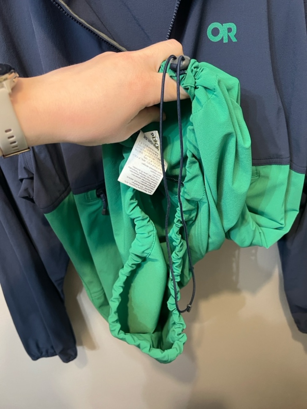 Outdoor Research 1/2 Zip Ferrosi Anorak in XL Navy and Green / Gorpcore / Unisex - Picture 10 of 11